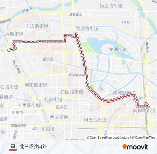 B38 Bus Line Map