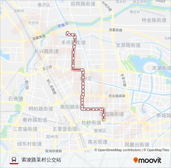 B50 Bus Line Map