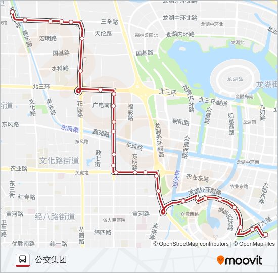 公交B53路的线路图