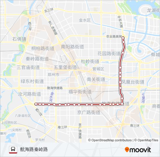 公交B101路的线路图
