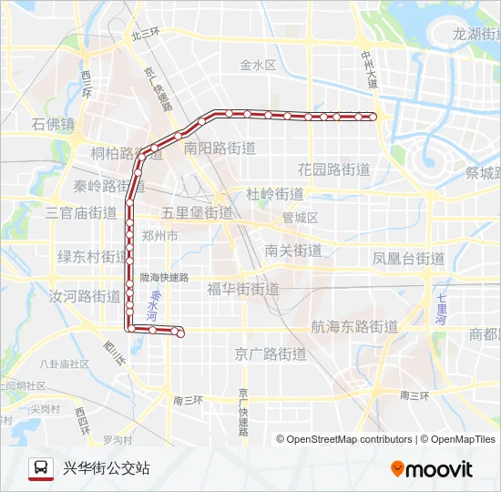 B102 Bus Line Map