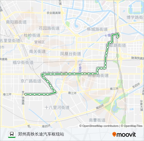 公交129路的线路图