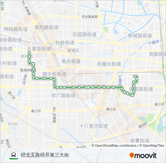 公交46路的线路图