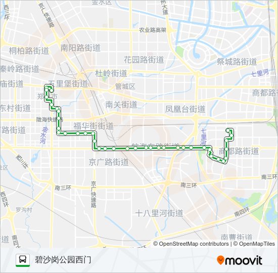 公交46路的线路图