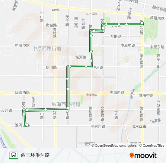 254 Bus Line Map