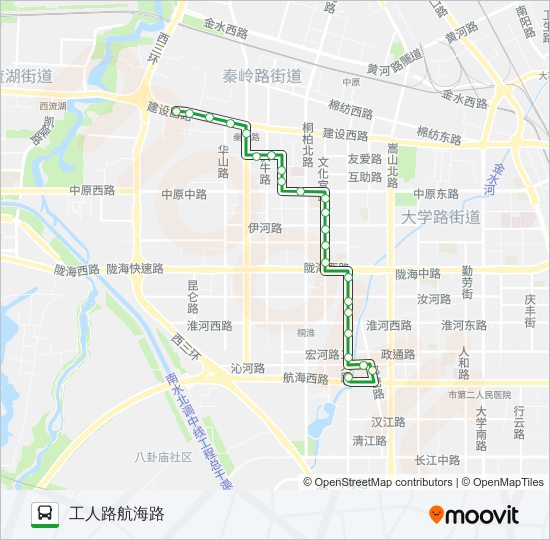 公交287路的线路图