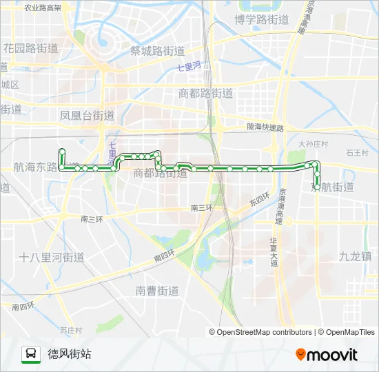 727 Bus Line Map