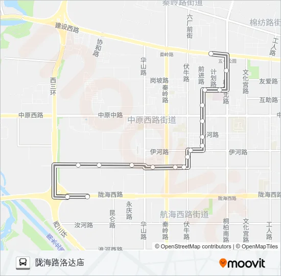 公交S111路的线路图