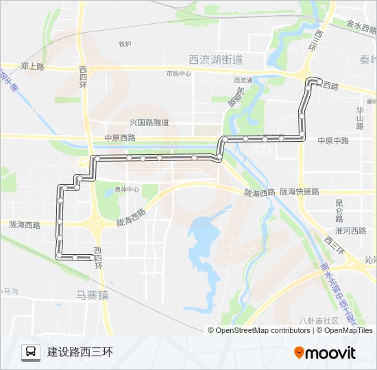 公交S113路的线路图