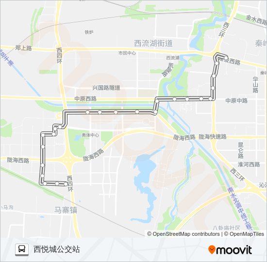 公交S113路的线路图