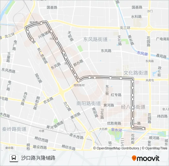 公交S158路的线路图