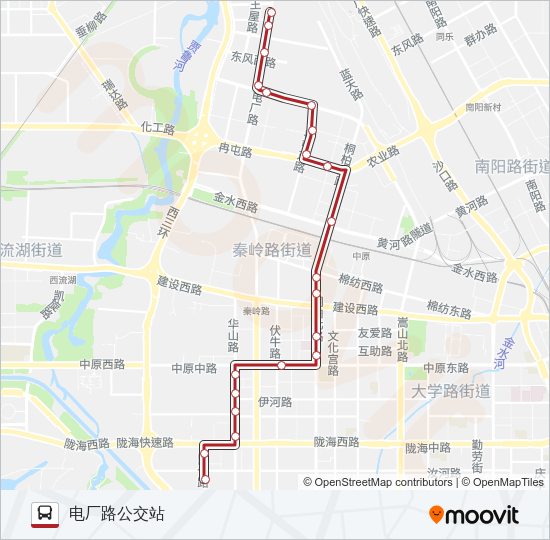 公交B13路的线路图