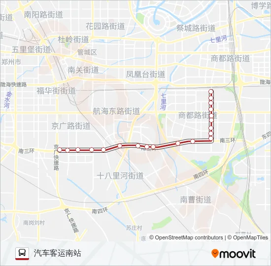 B58 Bus Line Map