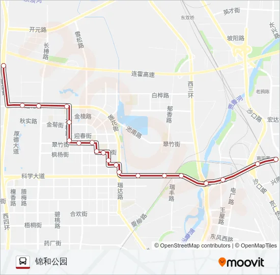 B66 Bus Line Map