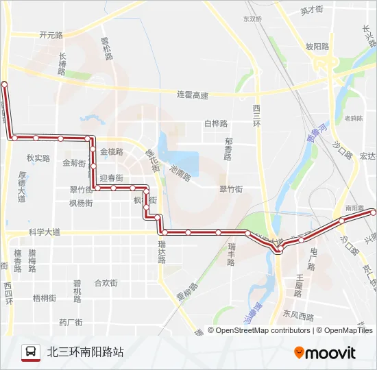 B66 Bus Line Map