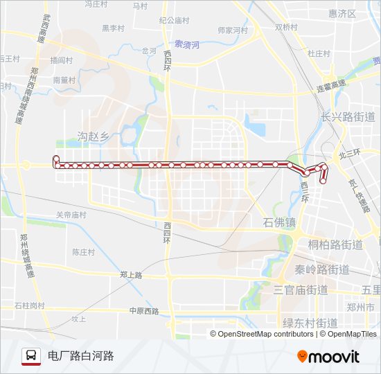 公交B67路的线路图