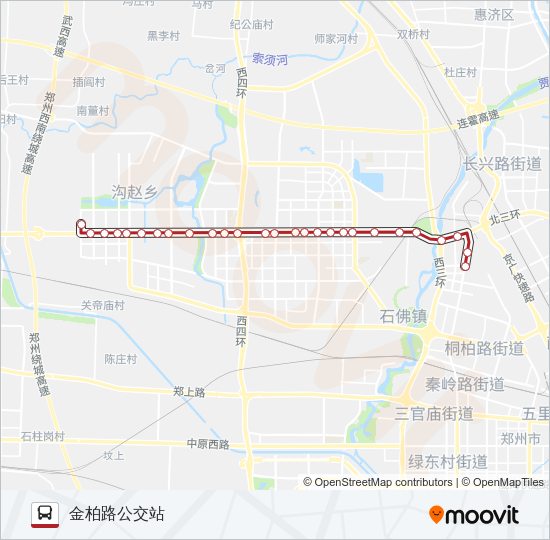 公交B67路的线路图