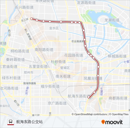 公交B301路的线路图