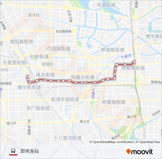 公交B501路的线路图