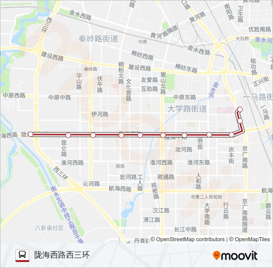 公交B502路的线路图