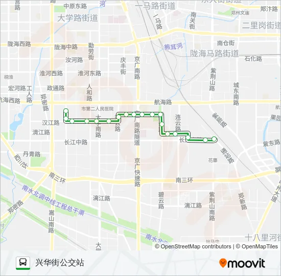 283 Bus Line Map