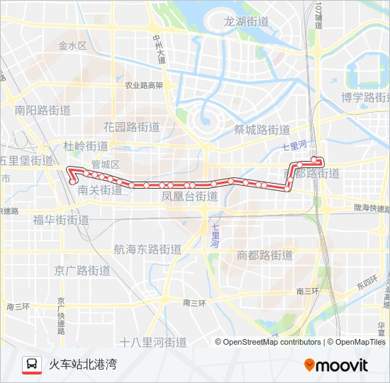 公交Y5路的线路图