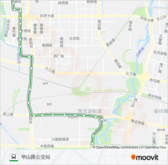 公交44路的线路图