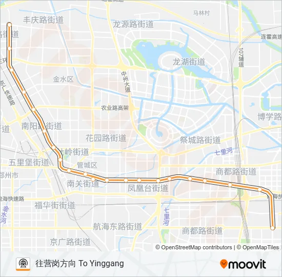 3号线 LINE 3 Metro Line Map