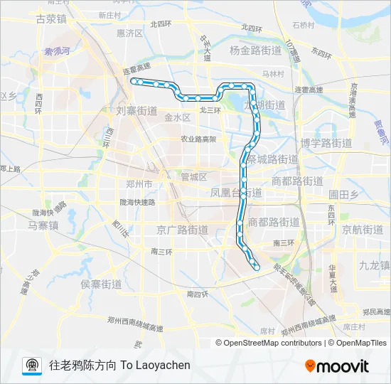 地铁4号 LINE 4路的线路图
