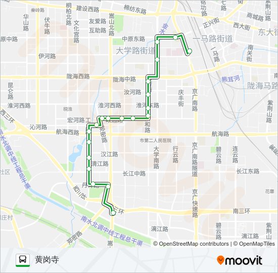 公交217路的线路图