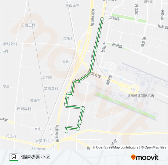 公交622路的线路图