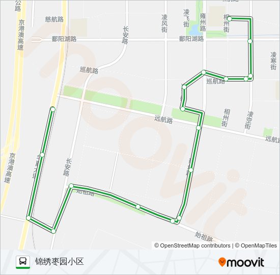 公交627路的线路图