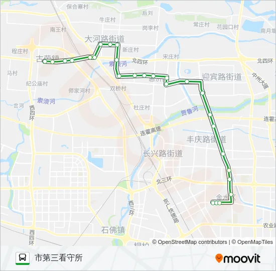 公交723路的线路图