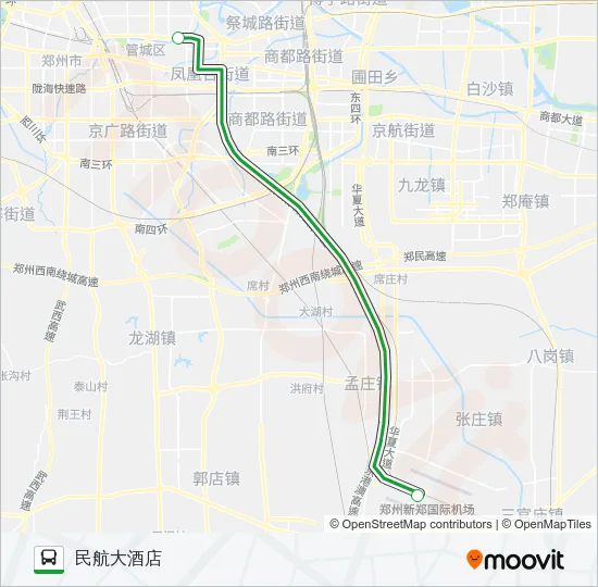 机场巴士1线 Bus Line Map
