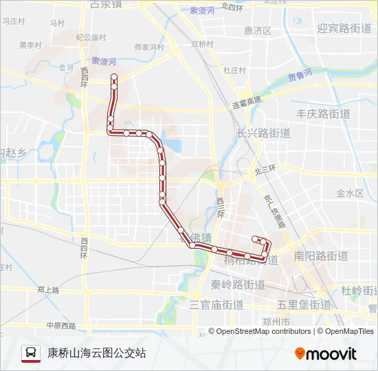 公交B201路的线路图