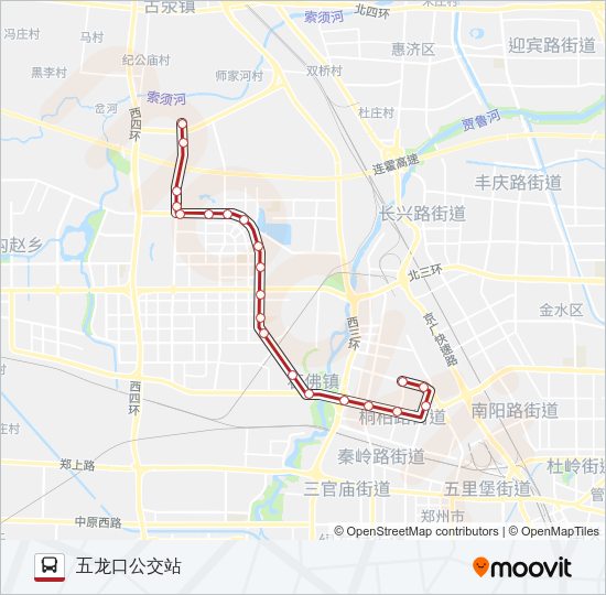 公交B201路的线路图