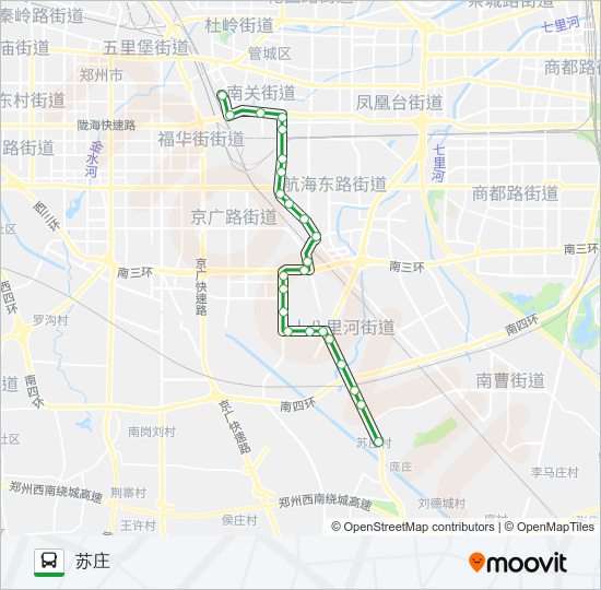 公交13路的线路图