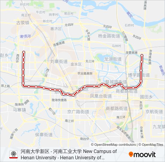 地铁1号 LINE 1路的线路图