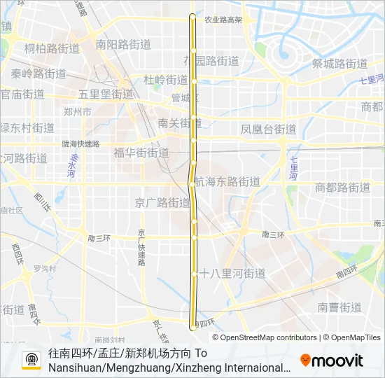 地铁2号 LINE 2路的线路图