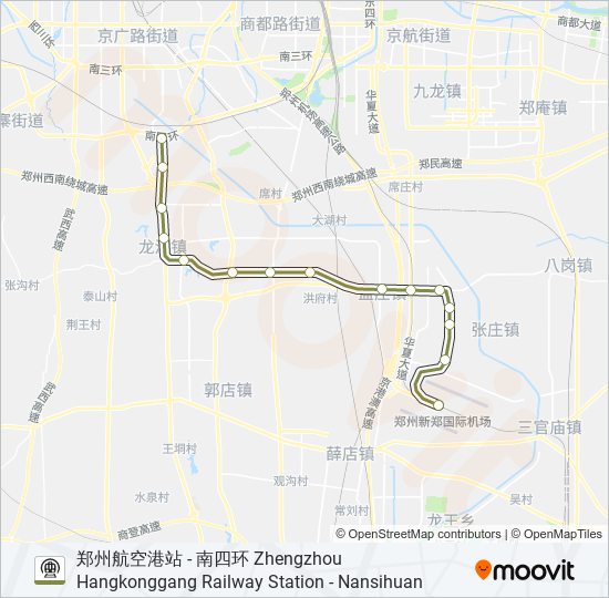 地铁城郊 CHENGJIAO LINE路的线路图