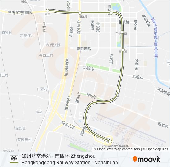 地铁城郊 CHENGJIAO LINE路的线路图