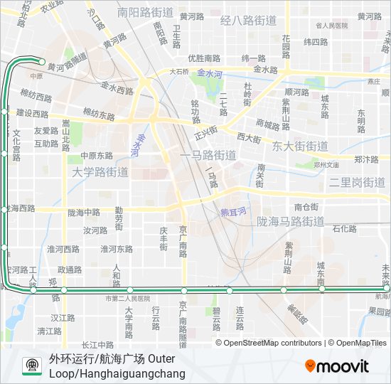 地铁5号 LINE 5路的线路图