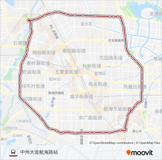 公交B3外环路的线路图