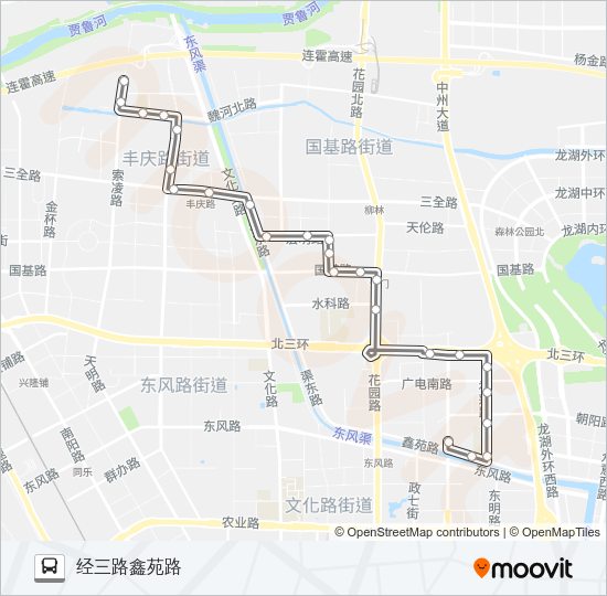 公交S101路的线路图