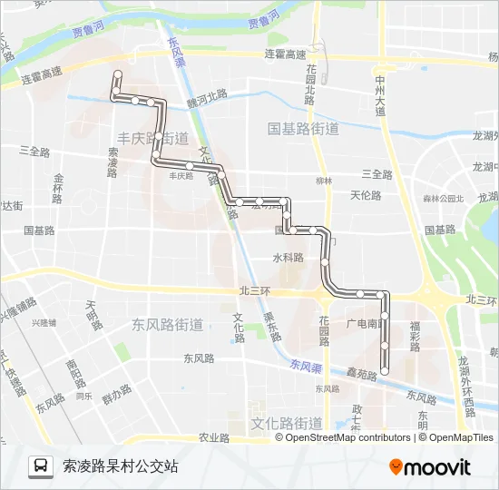 公交S101路的线路图