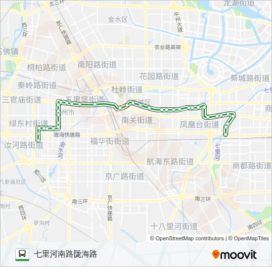 公交52路的线路图