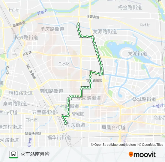 公交21路的线路图