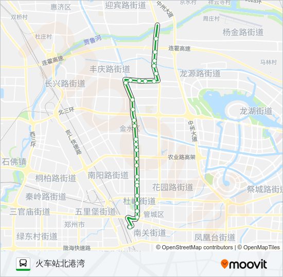 公交966路的线路图