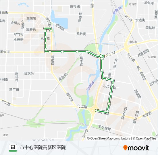 公交183路的线路图