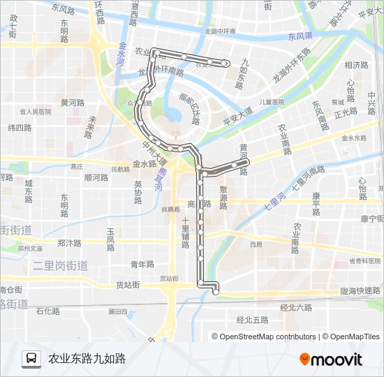 公交S129路的线路图